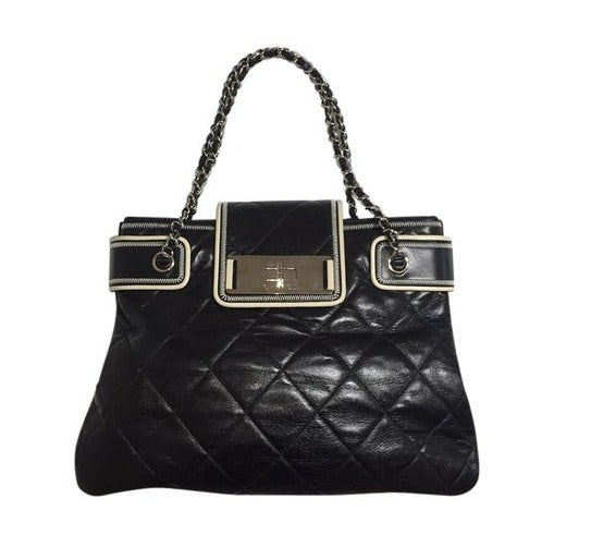 Chanel Tote East West Quilted Calfskin
