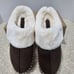 Ilse Jacobsen Faux Fur Slippers Tulip Chocolate Womens Size 8.5