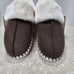 Ilse Jacobsen Faux Fur Slippers Tulip Chocolate Womens Size 8.5