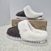 Ilse Jacobsen Faux Fur Slippers Tulip Chocolate Womens Size 8.5