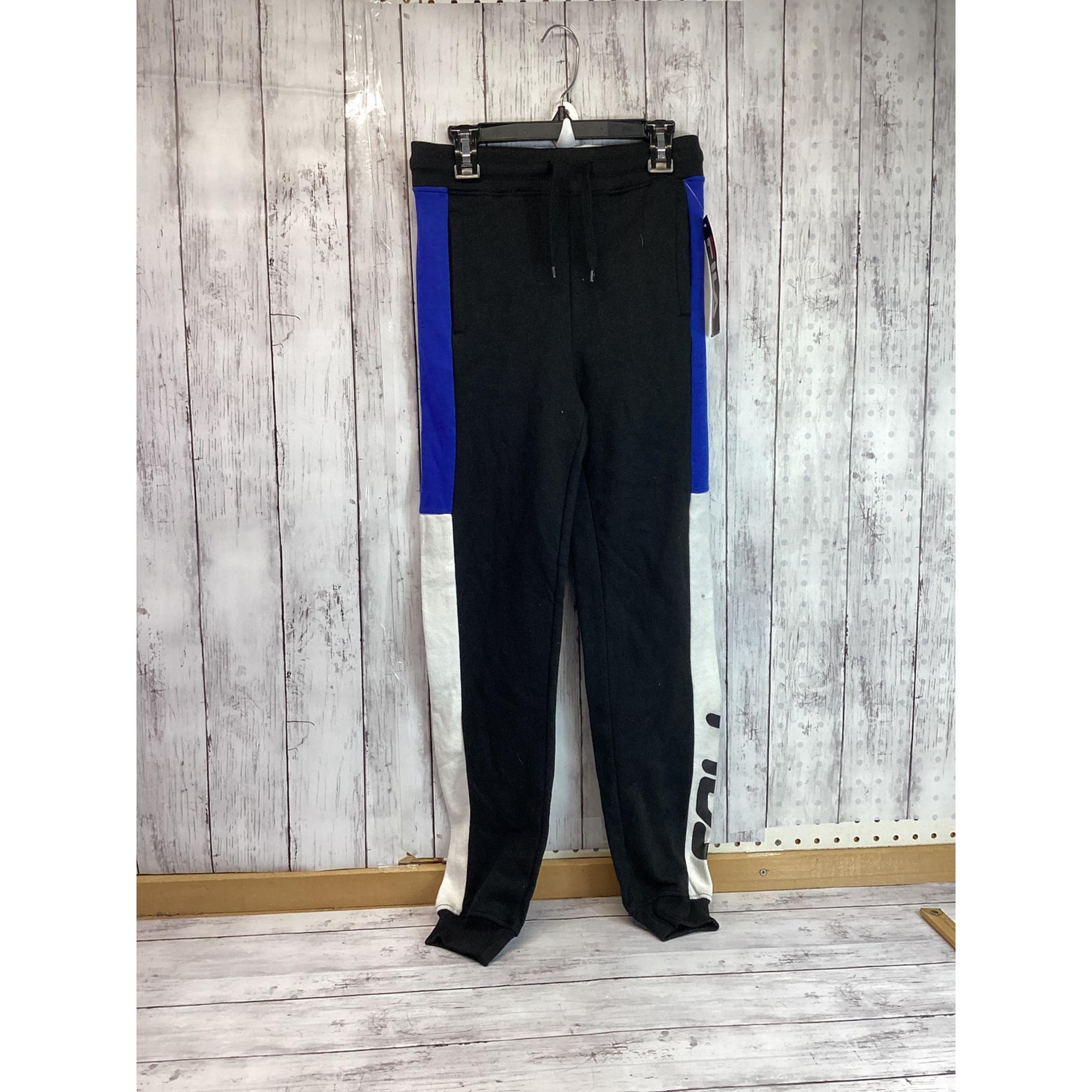 FILA Men's Color Block Activewear Stitched Crest Jogger Track Pants NWT Sz Small
