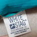 90s Vintage White Stag Turquoise Ribbed Backless Mid Coverage One-piece Swimsuit