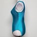 90s Vintage White Stag Turquoise Ribbed Backless Mid Coverage One-piece Swimsuit