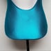 90s Vintage White Stag Turquoise Ribbed Backless Mid Coverage One-piece Swimsuit
