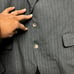 Patrick James Pin Stripe Blazer Jacket 44R 2 Buttons 100% Pure Wool Professional