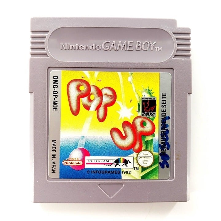 Pop Up (Nintendo Game Boy) Authentic NOE PAL Cartridge Only Tested & Works