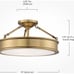 Minka Lavery 4177-249, Harbour Point 3-Light Semi-Flush, Liberty Gold - Lightng