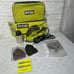 RYOBI 1.2 Amp Corded 5.5 in. Corner Cat Sander w Sandpaper, Dust Bag & Case
