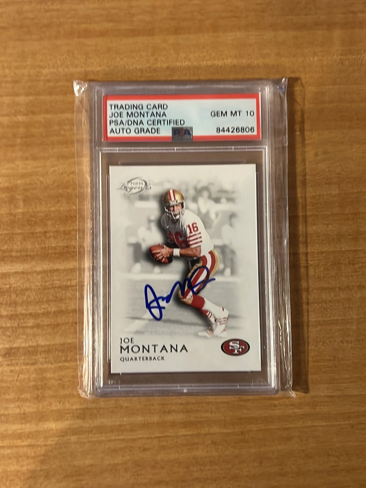 2011 Topps Legends Joe Montana PSA 10 DNA Certified