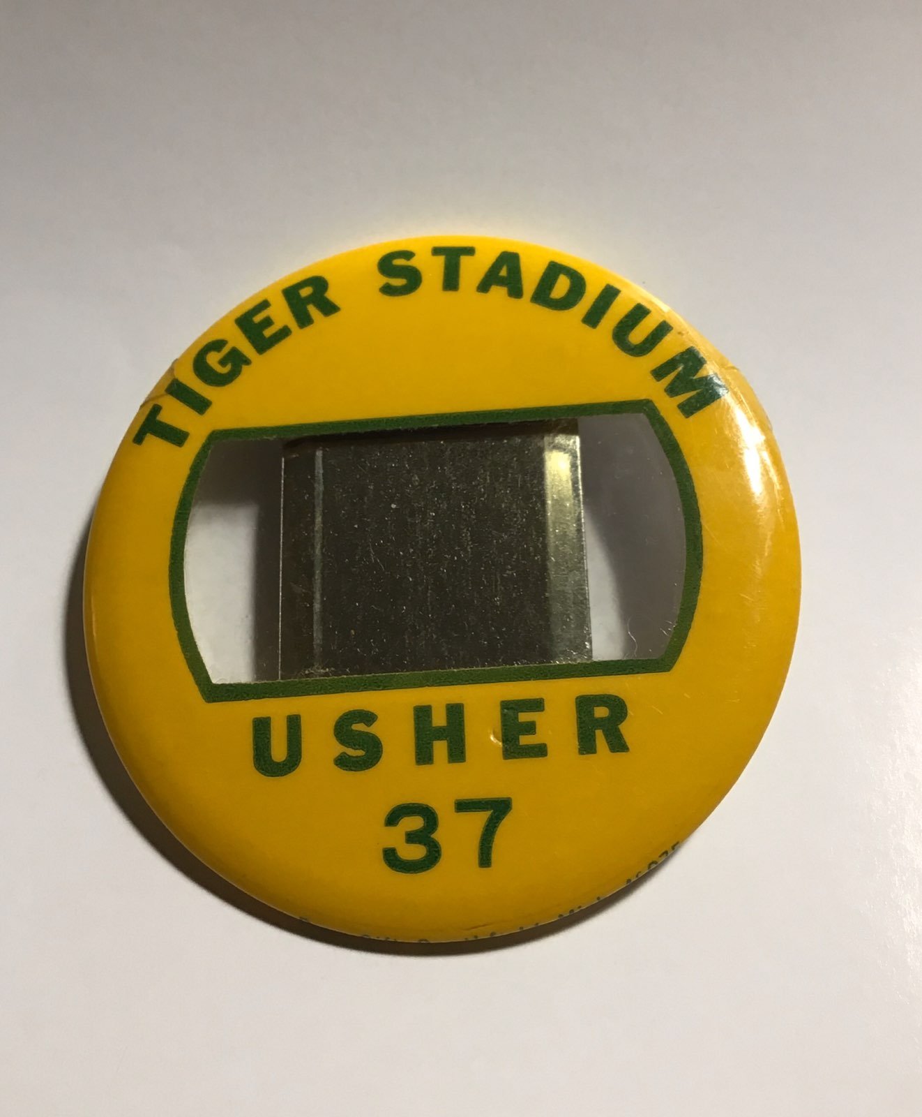 Tiger Stadium Usher Badge circa 1960's