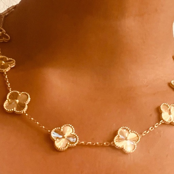 18k real gold necklace