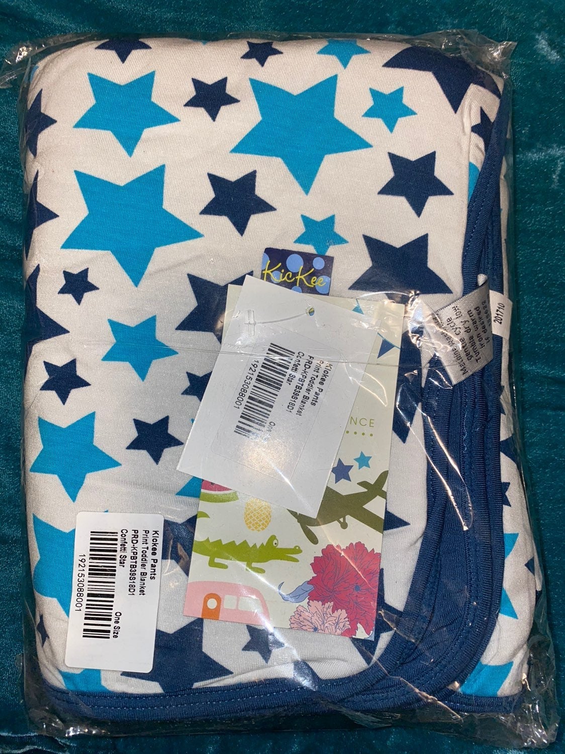 Kickee Confetti Stars Toddler Blanket