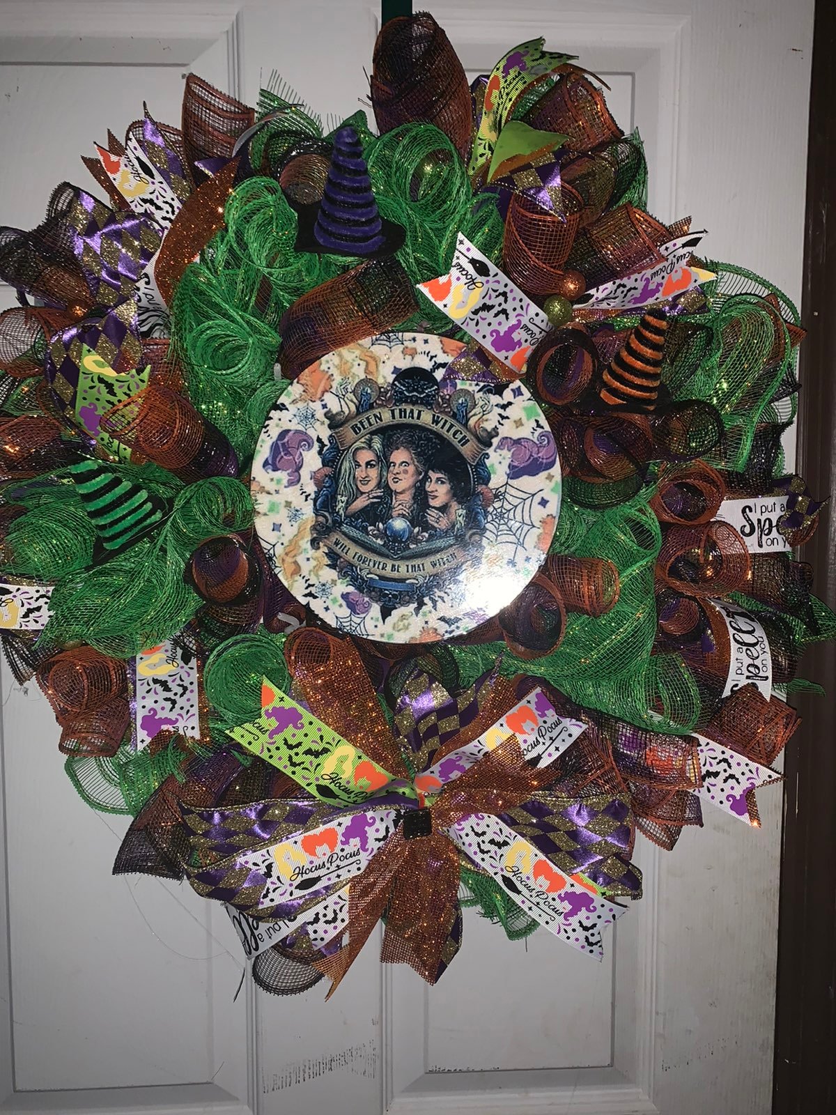 Hocus pocus halloween movie wreath fall autumn