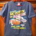 Vintage Disney Pixar Lightning McQueen vs Ramone CARS t-shirt sz youth L (7).