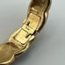 Vintage Trifari Signed Black & Gold Hinged Bangle Bracelet