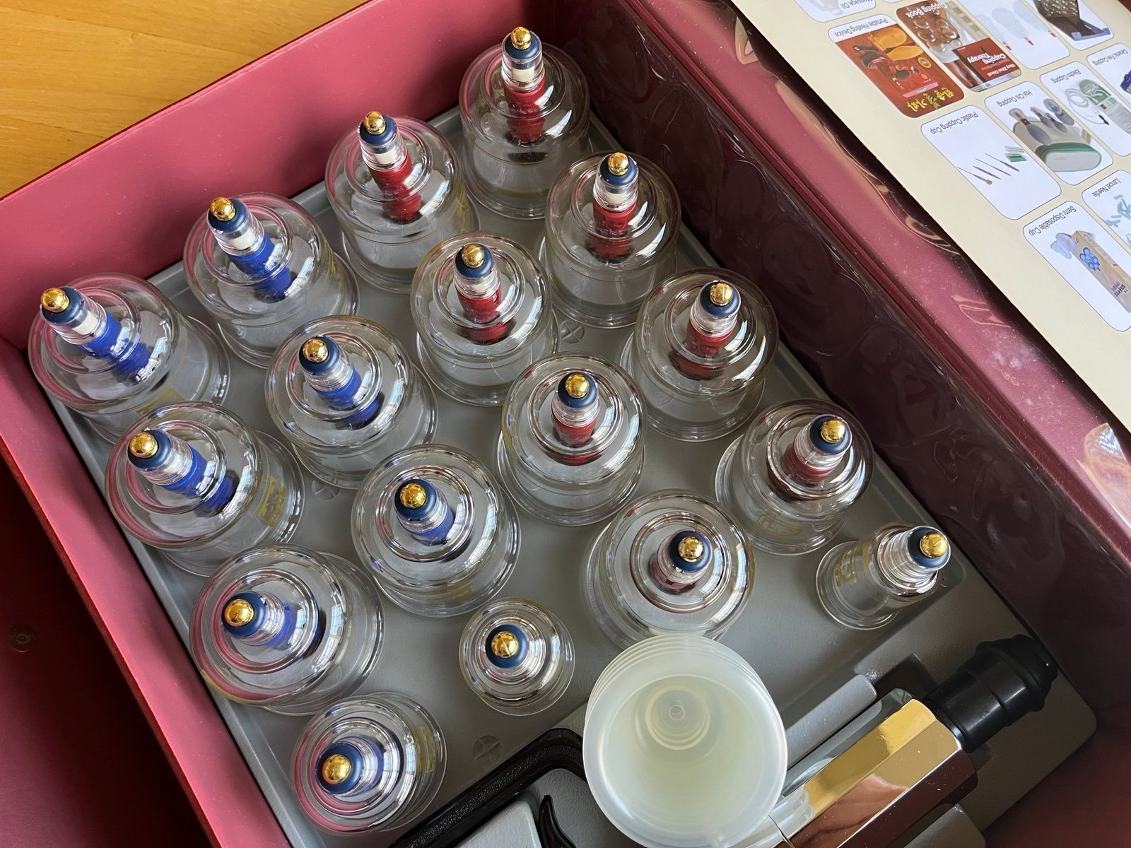New Acu Point Bio Magnetic Cupping Set