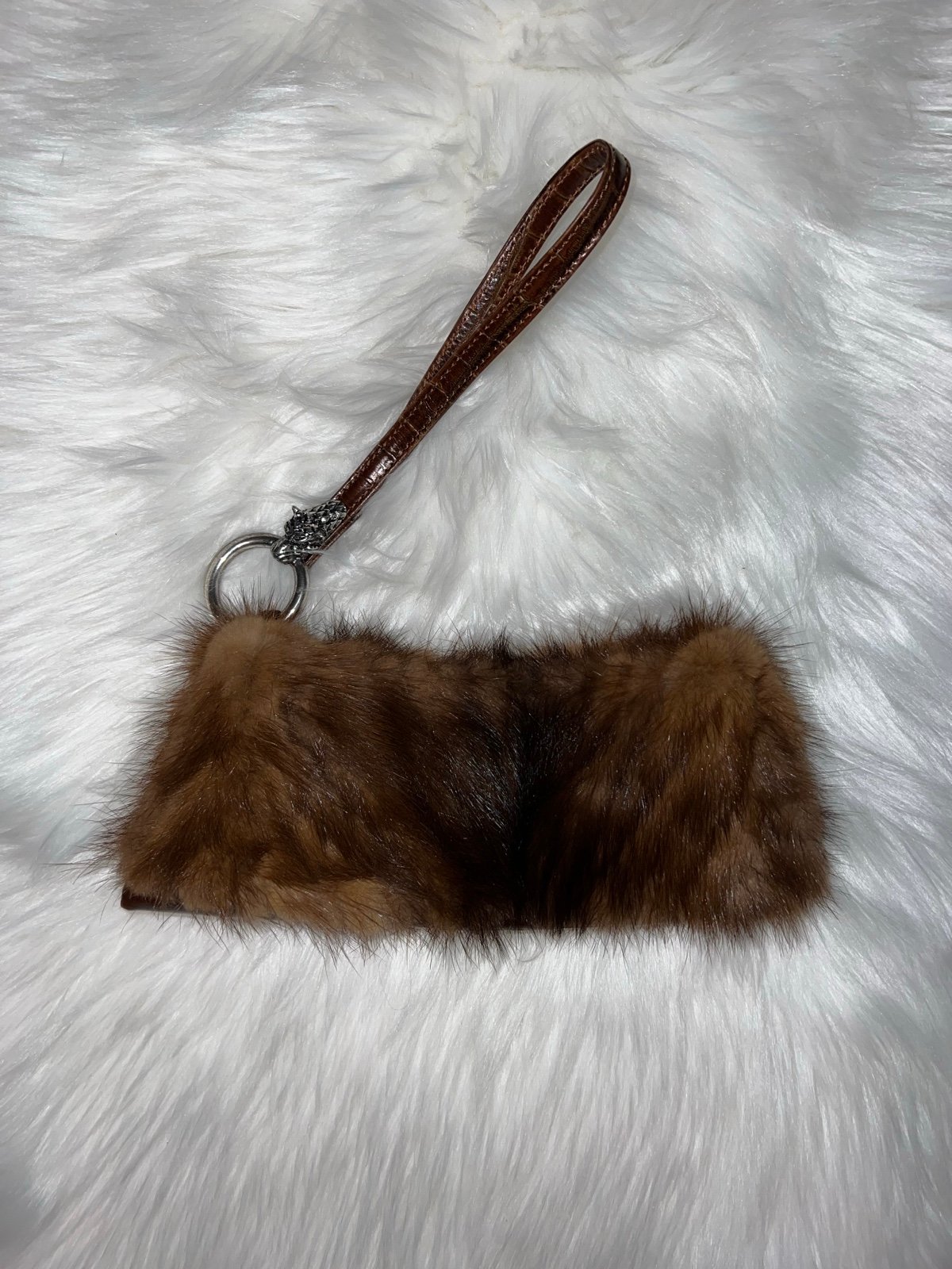 Paolo Masi Mink Wristlet