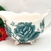 Floral Gravy Boat English Chippendale Teal Green Vintage Johnson Bros.