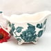 Floral Gravy Boat English Chippendale Teal Green Vintage Johnson Bros.