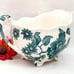Floral Gravy Boat English Chippendale Teal Green Vintage Johnson Bros.