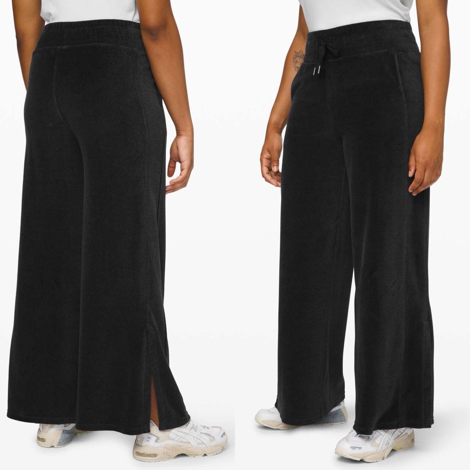 Lululemon Morning Restore Pant Sz 10/28” In Heathered Black