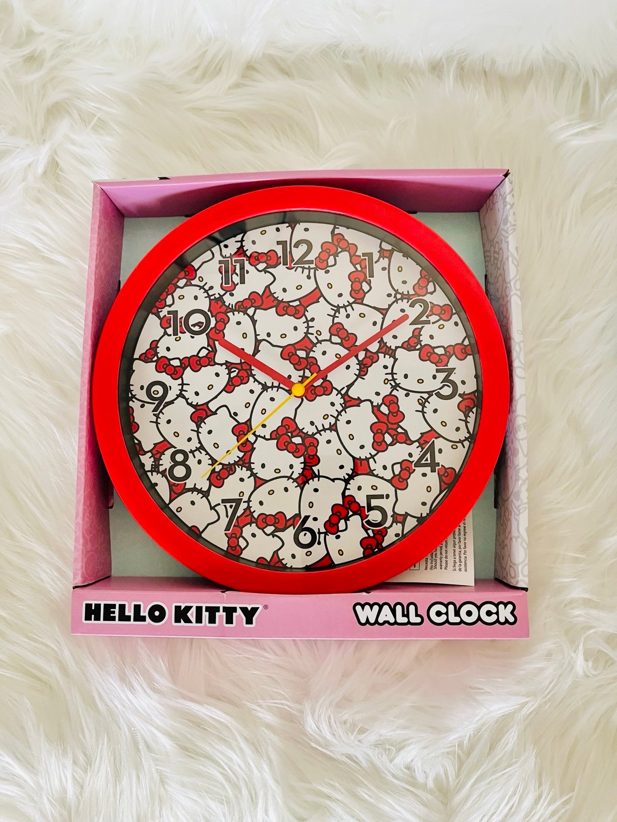Sanrio Hello Kitty All Over Print Character Wall Clock