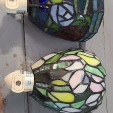 Tiffany Style Stained Glass Plug In Night Lights