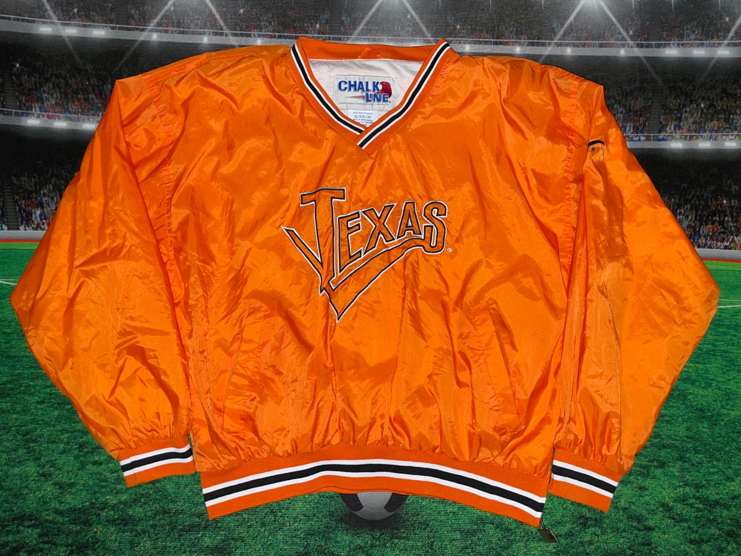 Texas Longhorns Men's Sz XL Vintage Chalk Line Pullover Windbreaker Jacket Used