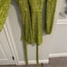 NWT Bardot Lime Green Sequin Long Sleeve Belted Mini Dress 10