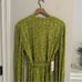 NWT Bardot Lime Green Sequin Long Sleeve Belted Mini Dress 10