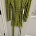 NWT Bardot Lime Green Sequin Long Sleeve Belted Mini Dress 10