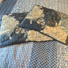 Pottery Barn Indigo Quilted Pillow Shams