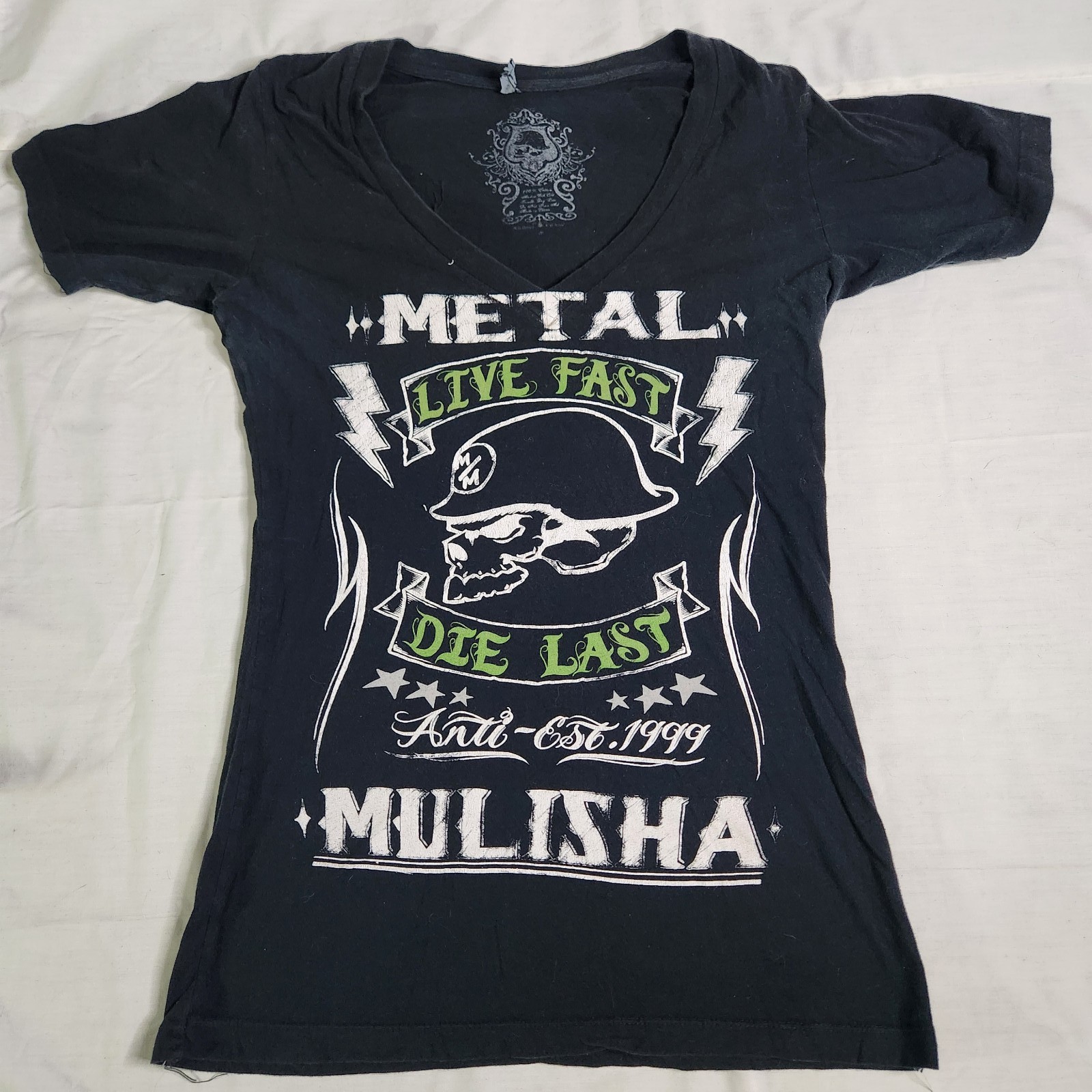 Vintage Metal Mulisha Single Stitch Shirt Womens Large Y2K Motocross