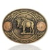 Montana Silversmiths Miner's Buffalo Indian Head Nickel Belt Buckle Retail 160