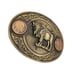 Montana Silversmiths Miner's Buffalo Indian Head Nickel Belt Buckle Retail 160