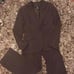 New York & Co Choc Pinstripe Suit