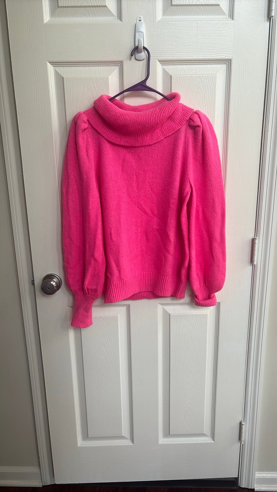 Lily Pulitzer Pink Cowl Neck Sweater