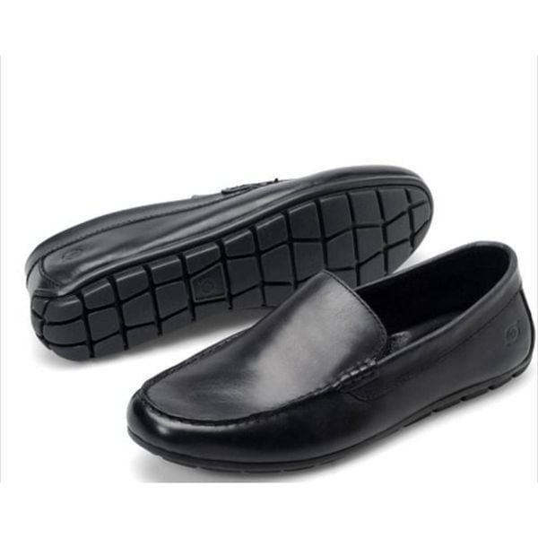 BORN Allan Black Leather Loafer Size 14M