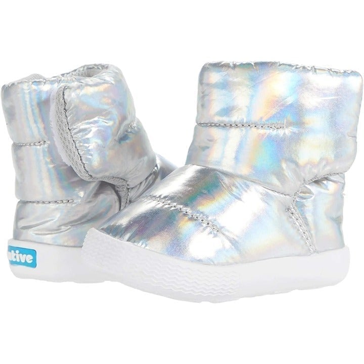Native Kids Chamonix Hologram Baby Girls Winter Boots