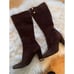 Bellofatto Brown Suede Boots Size 7 made in Italy