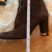 Bellofatto Brown Suede Boots Size 7 made in Italy