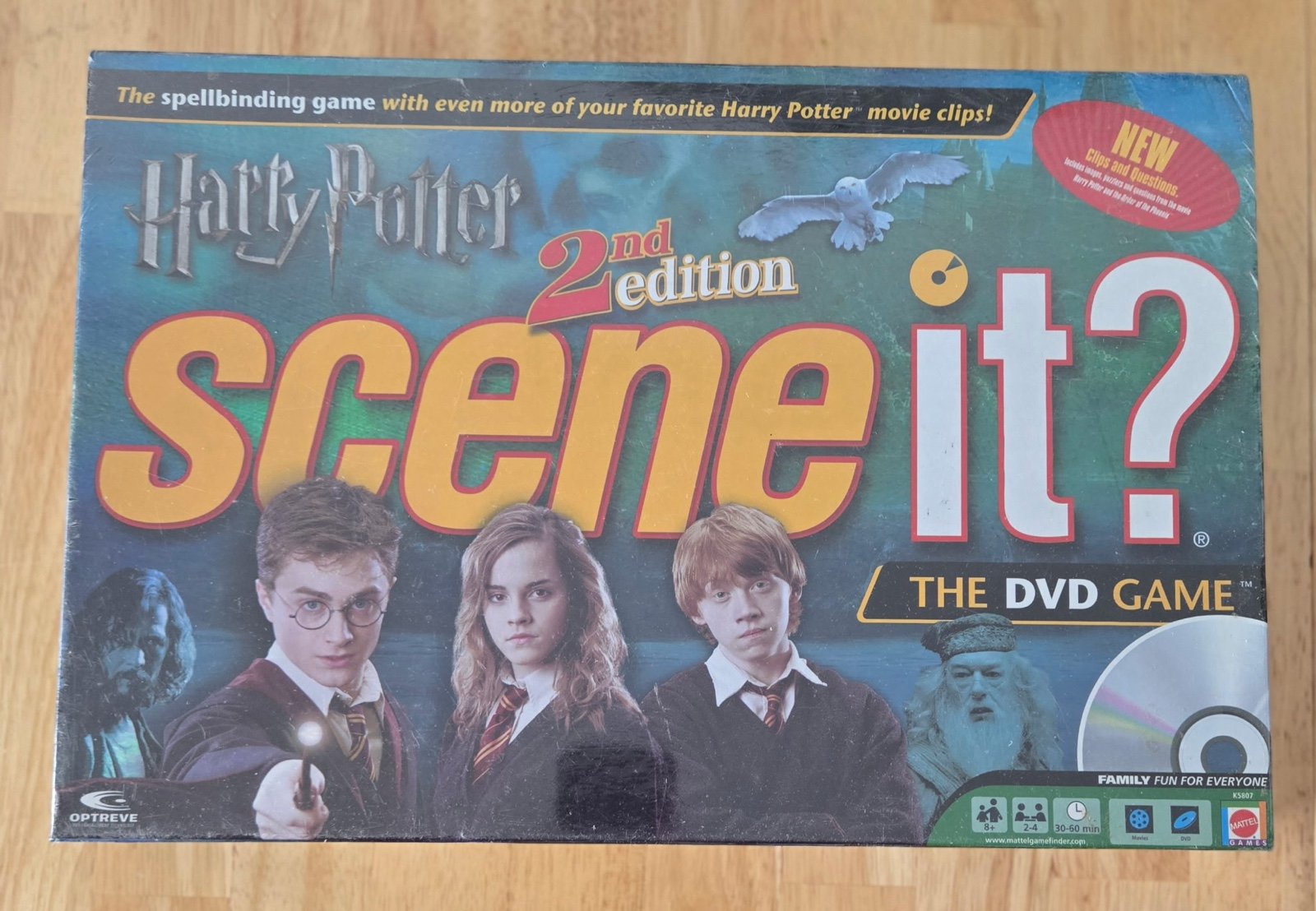 Harry Potter Scene It? 2nd Edition DVD Board Game Mattel Complete Factory Sealed