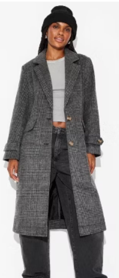 NWT, Women's Top Coat - Wild Fable wool blend size-XXS oversized fit