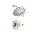 Single Handle 1-Spray 9 Round High Pressure Shower Faucet in Brushed NICKEL. Ne