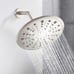 Single Handle 1-Spray 9 Round High Pressure Shower Faucet in Brushed NICKEL. Ne