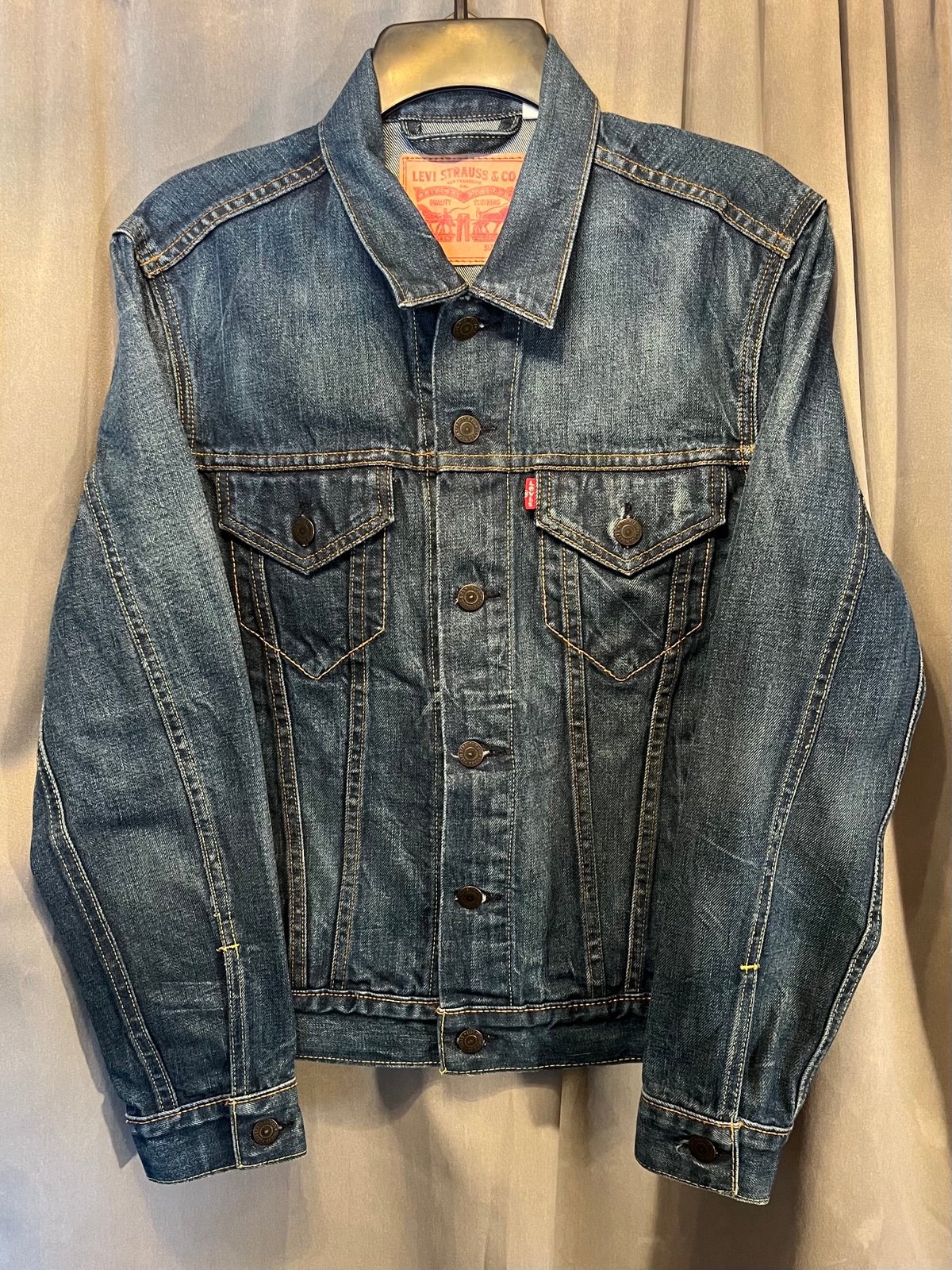 Levi Strauss Denim Jean Button Up Jacket Blue Size Small