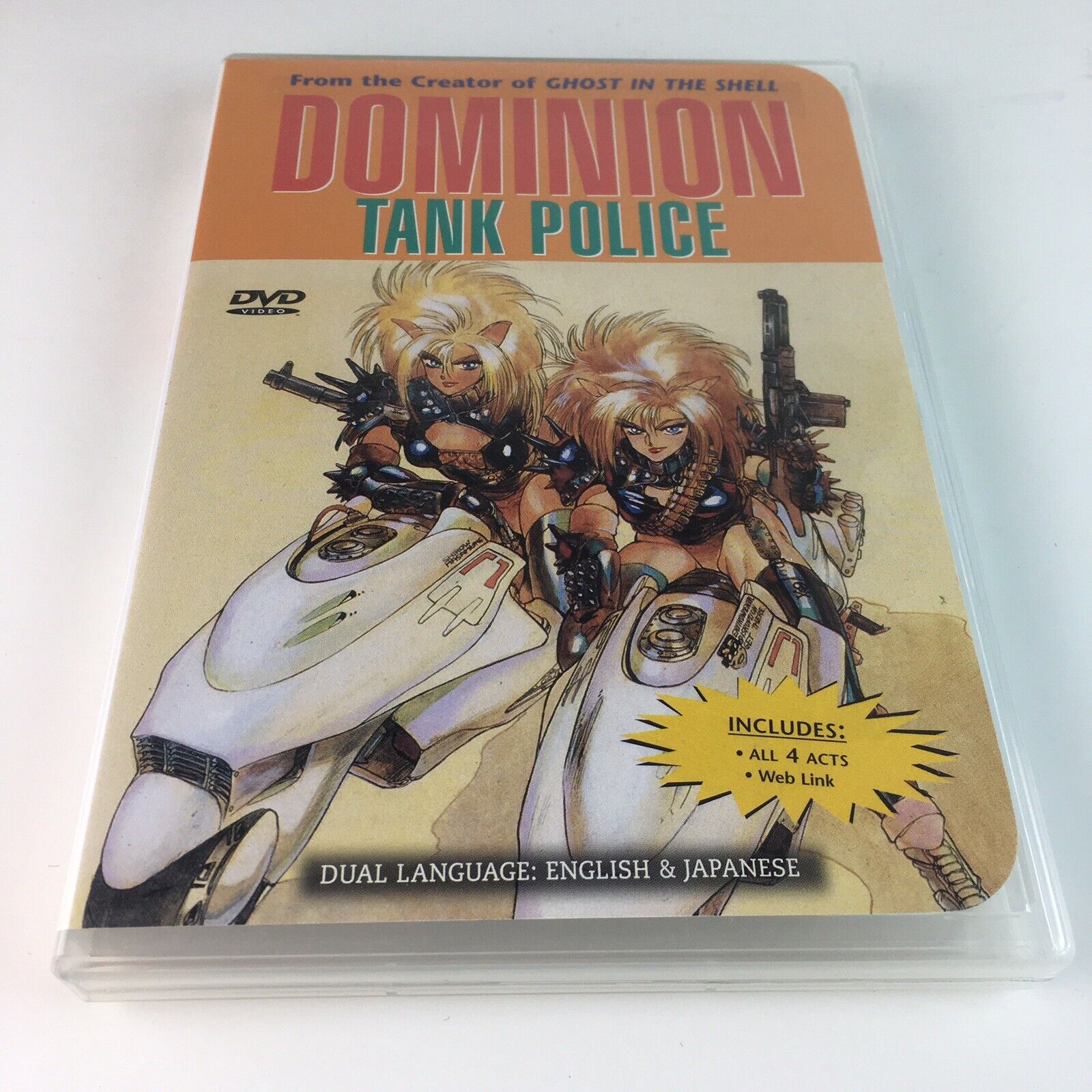 Dominion Tank Police Complete OVA Act 1-4 Authentic US DVD CPM All Region Anime