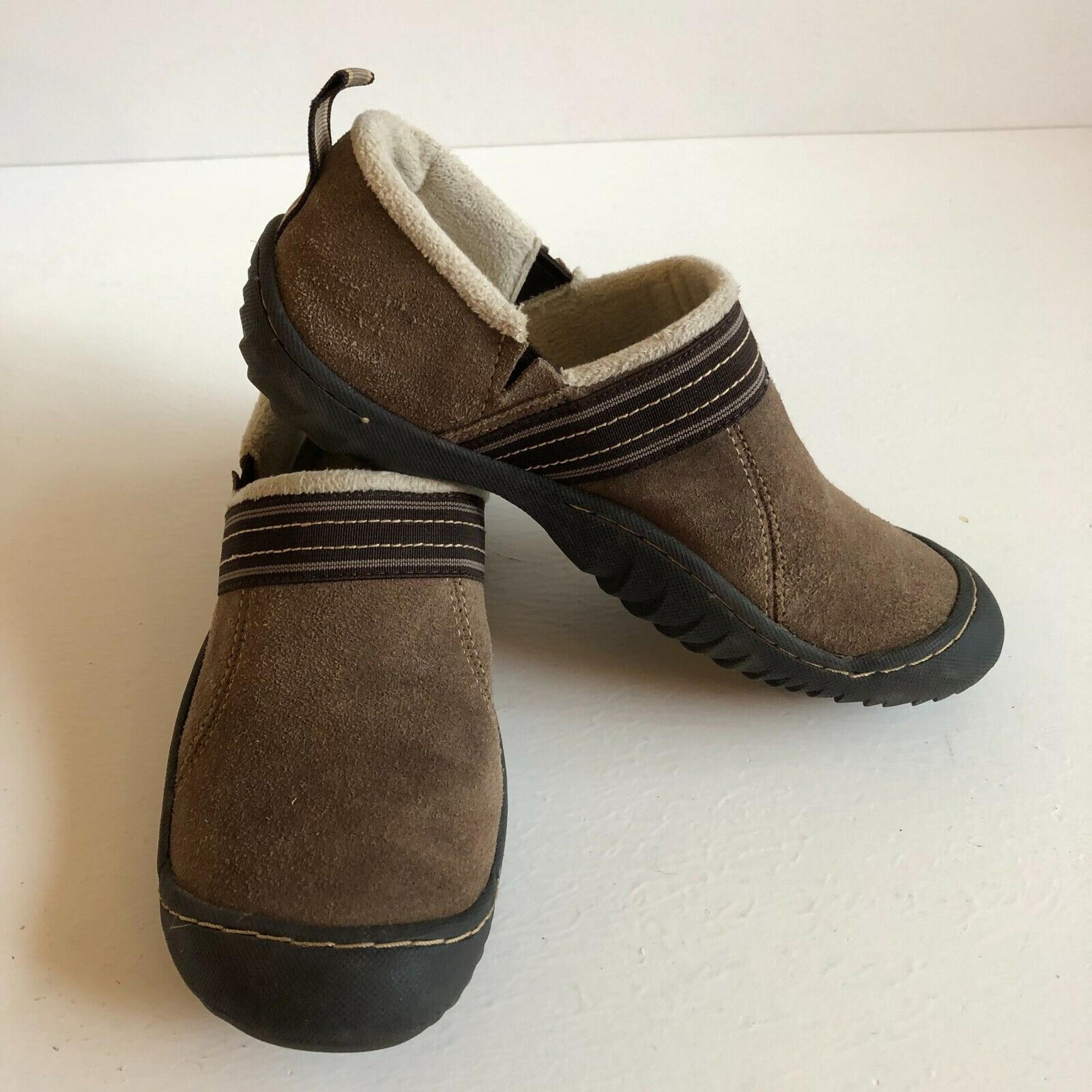 Jambu Slip On Womens Shoes Sz 6.5M Fleece Lined All Terra Design Leather Tan Brn