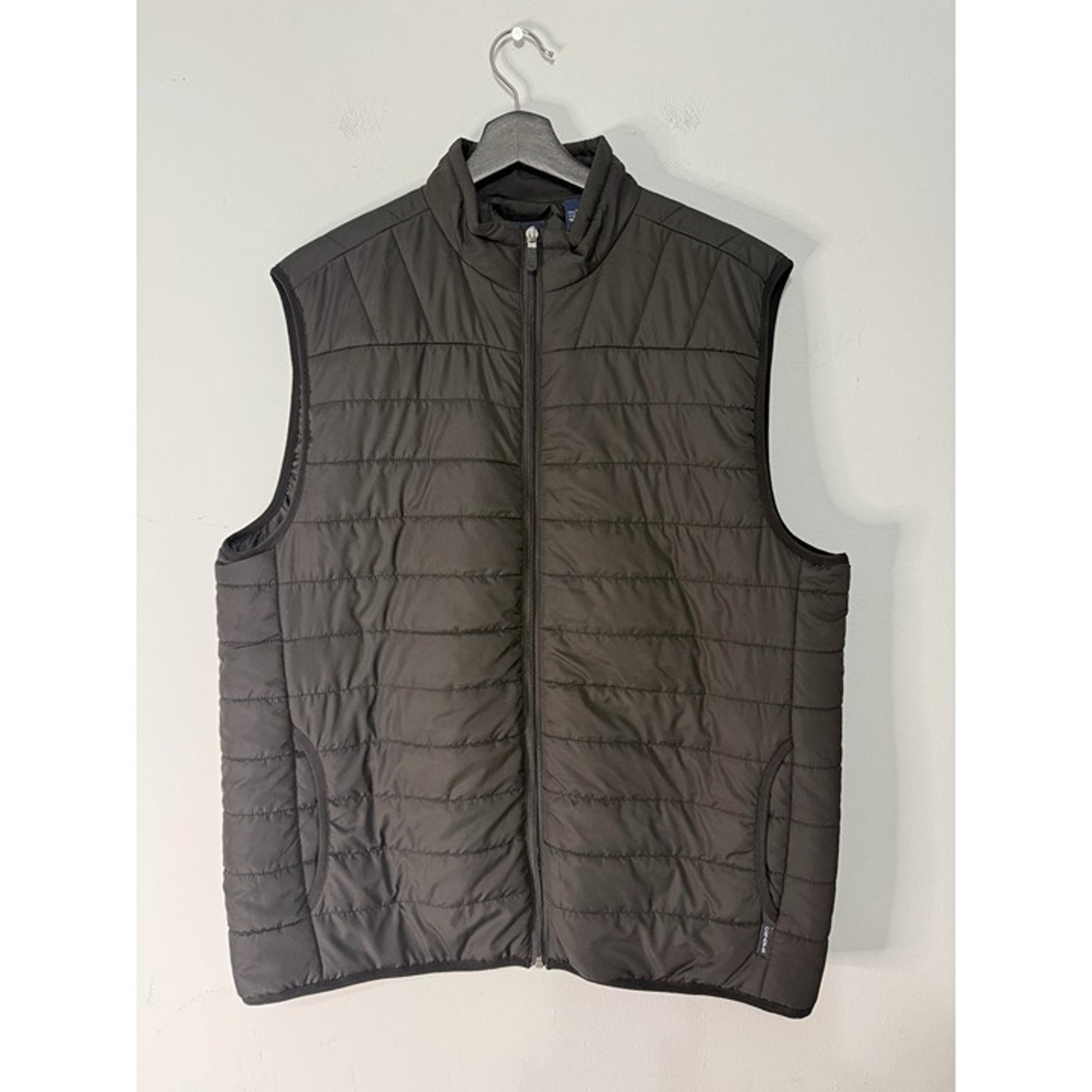 CHAPS Lightweight Full Zip Puffer Vest Men's Size Large Black