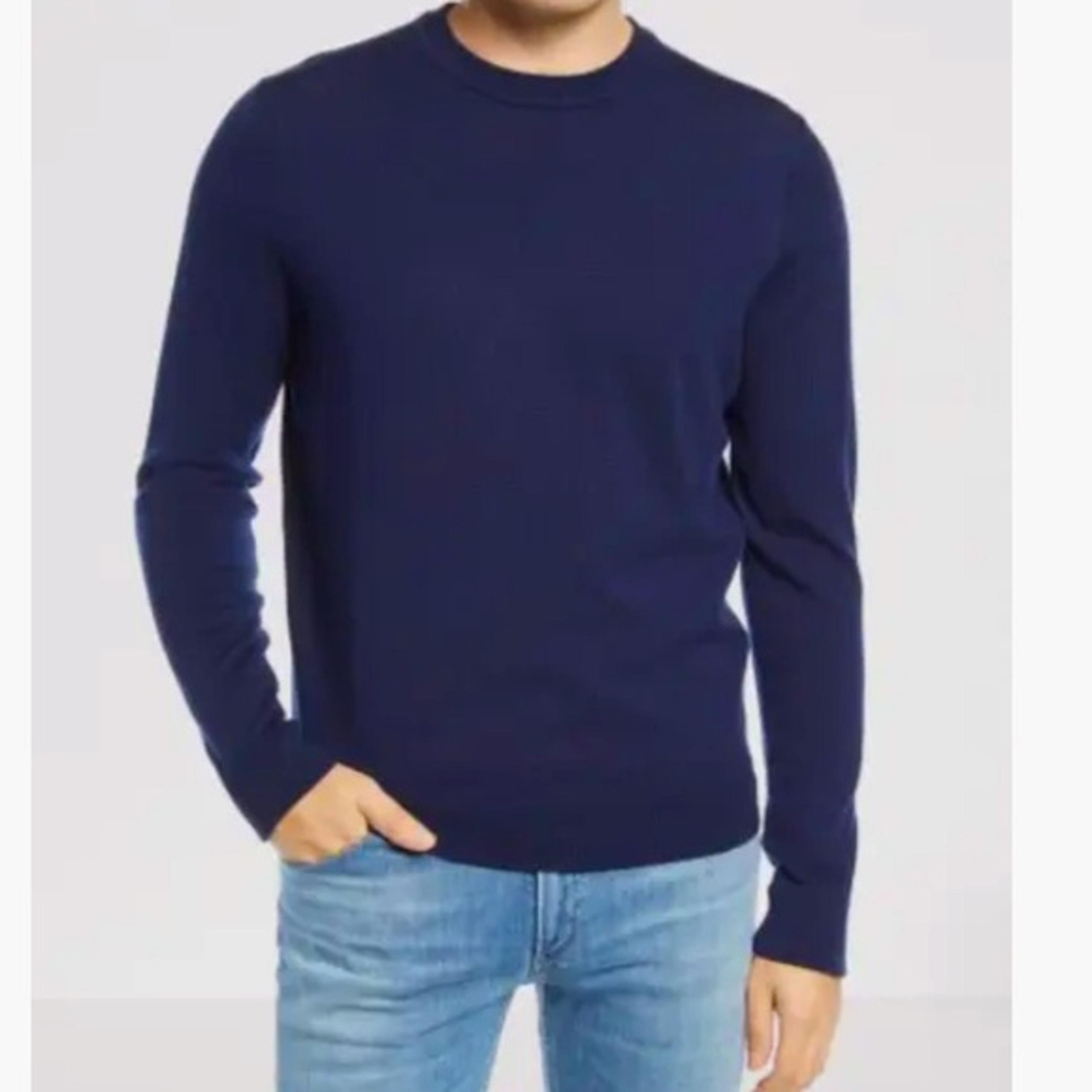 Men’s Nordstrom sweater - 100% merino wool crew neck